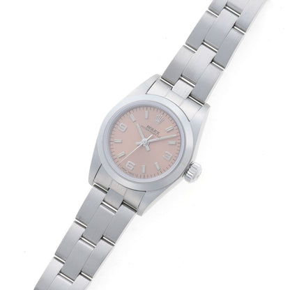 Rolex Oyster Perpetual Pink Stainless Steel Automatic — view 2