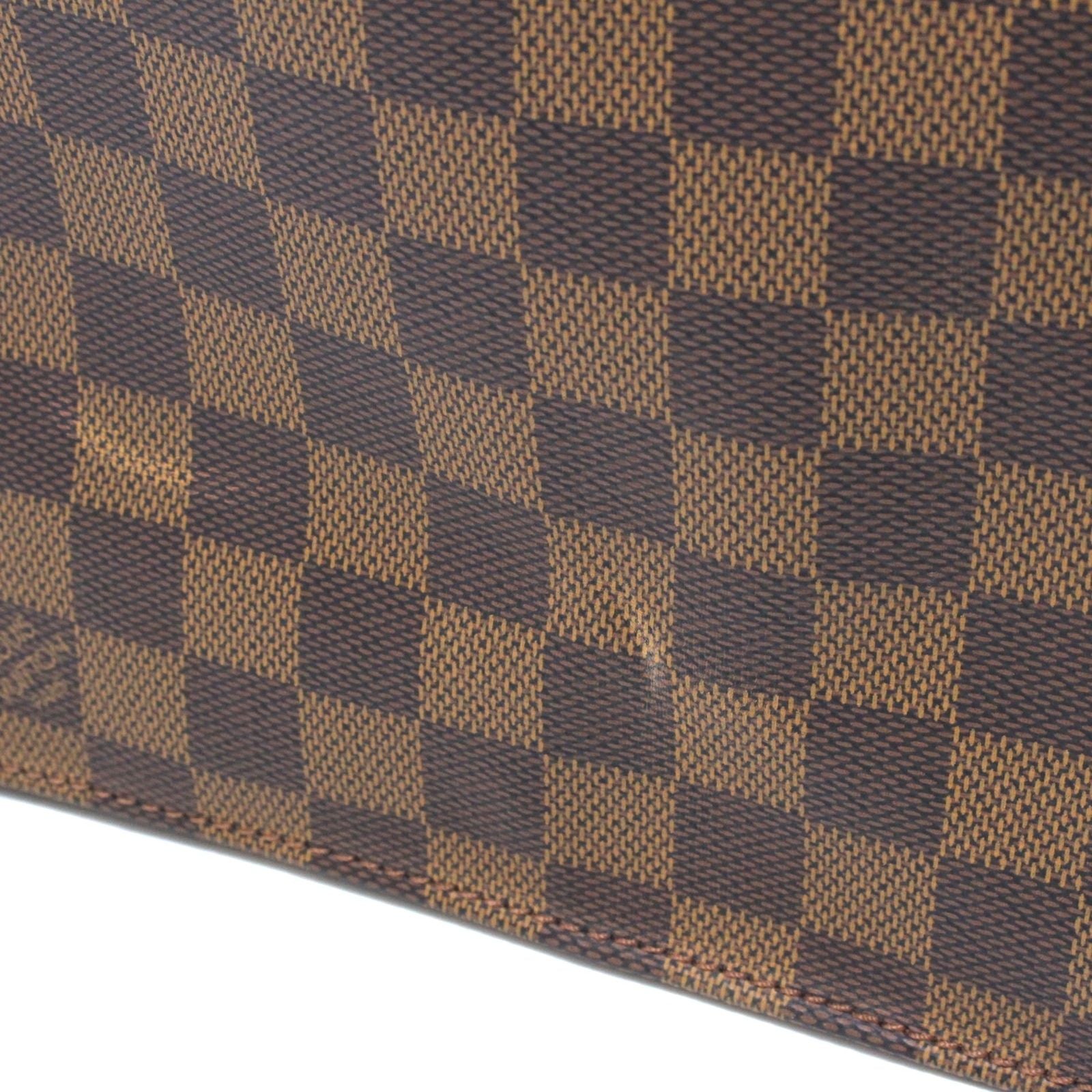 Louis Vuitton Sac Plat Damier Handbag Canvas Brown — view 3