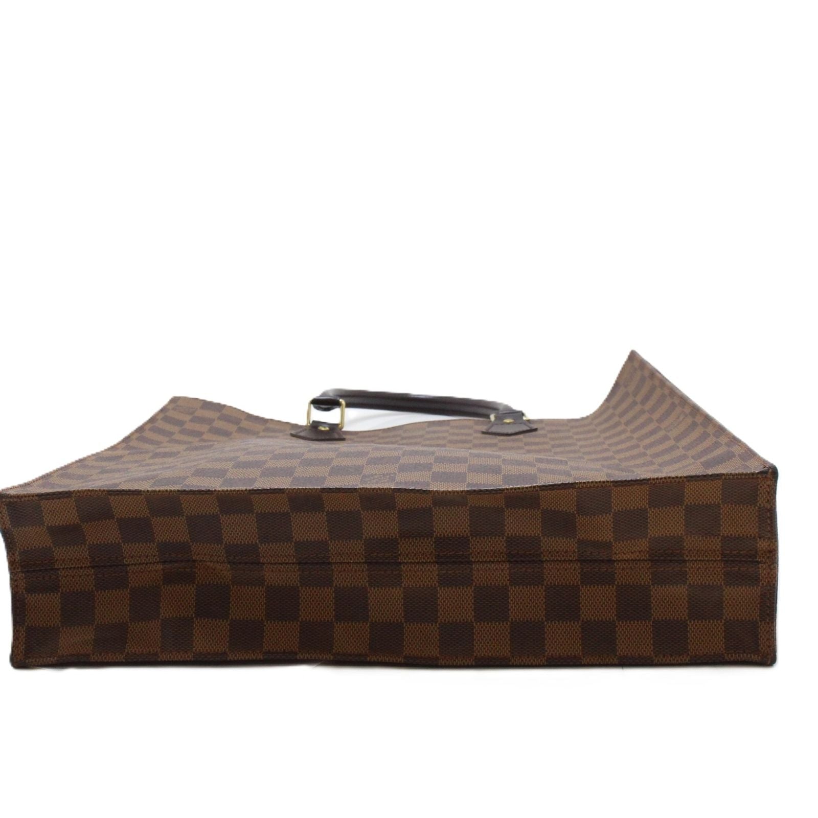 Louis Vuitton Sac Plat Damier Handbag Canvas Brown — view 6