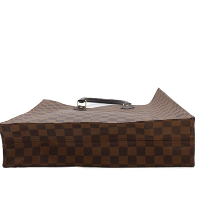 Louis Vuitton Sac Plat Damier Handbag Canvas Brown — view 6