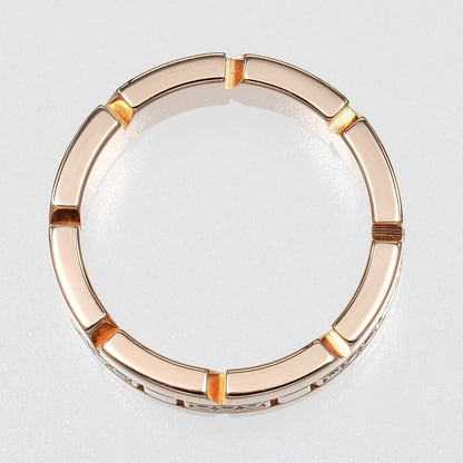 Cartier Tank Francaise 18k Pink Gold Diamond Ring — view 8