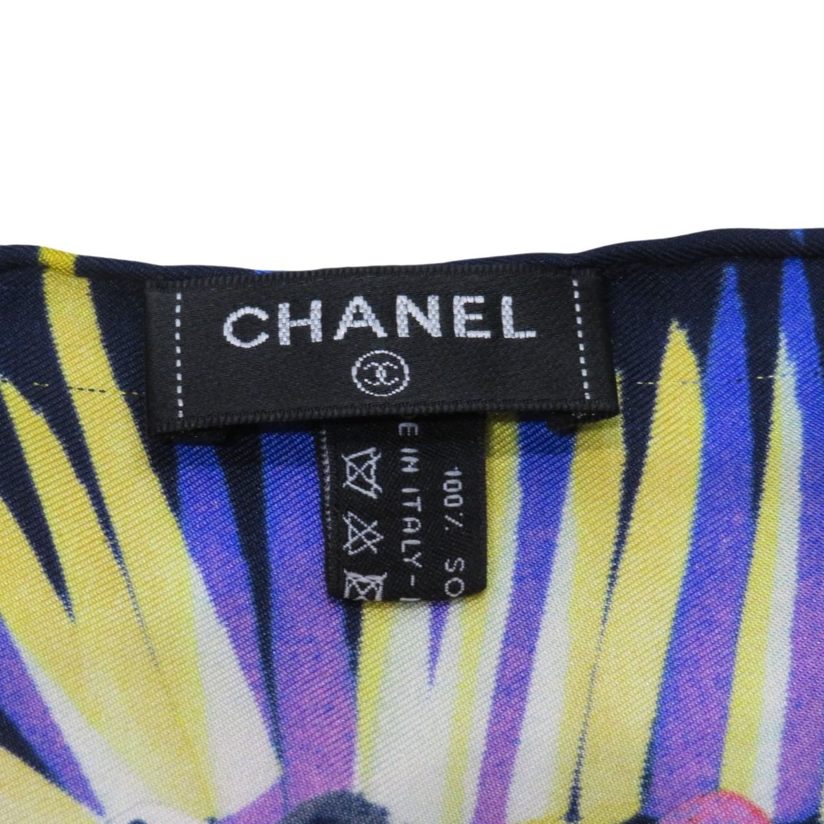Chanel Scarf Silk Scarves Blue — view 4