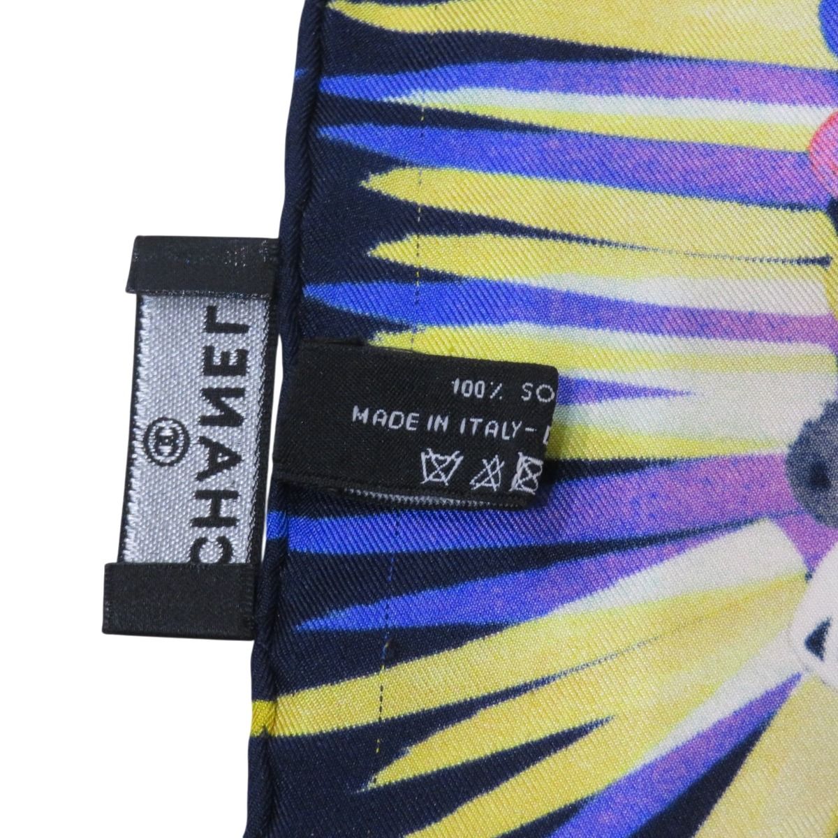 Chanel Scarf Silk Scarves Blue — view 5
