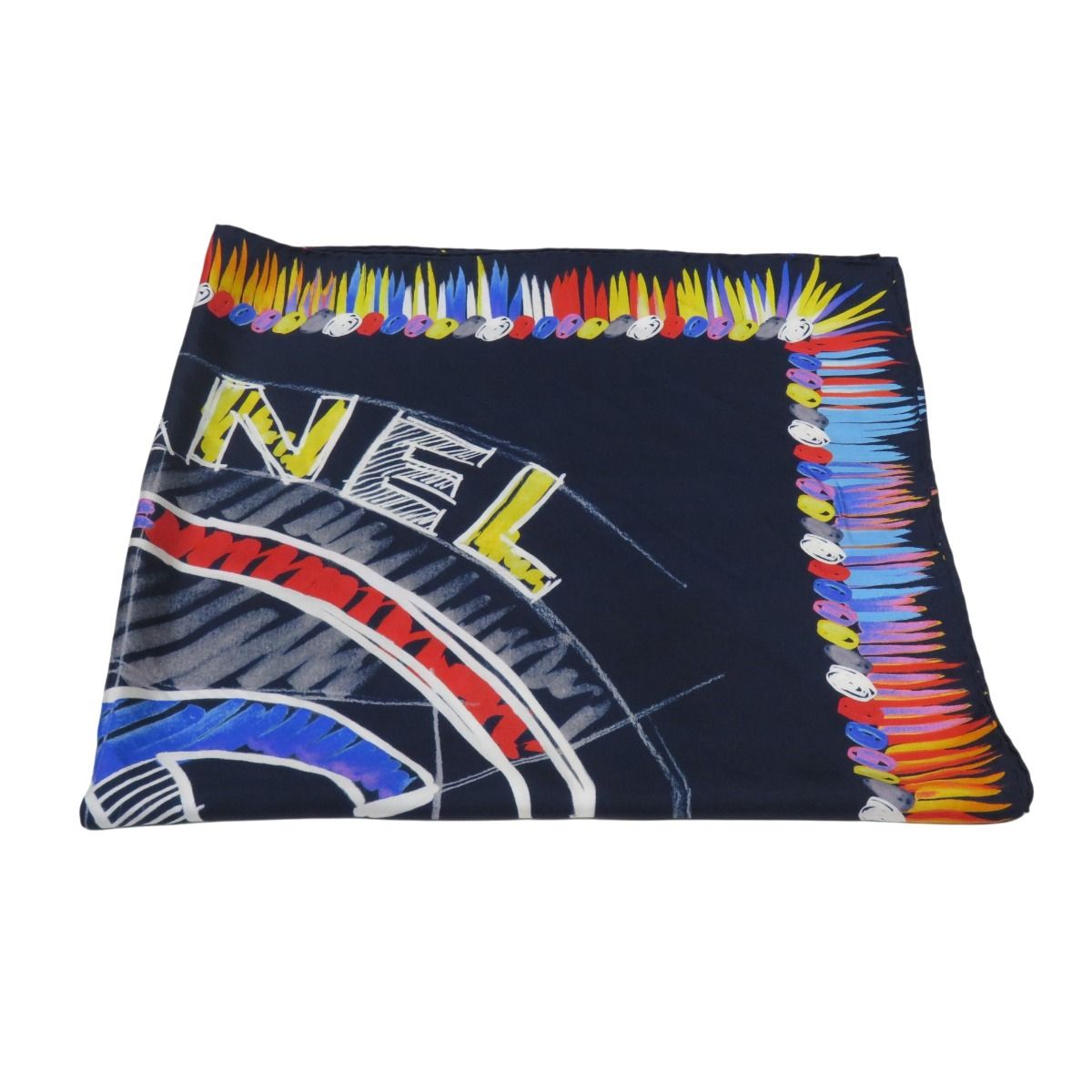 Chanel Scarf Silk Scarves Blue — view 3