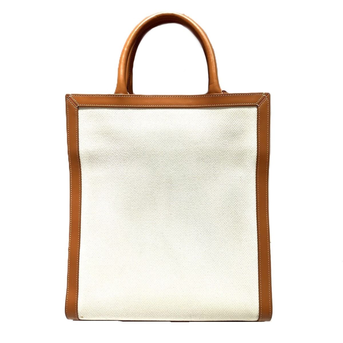 Celine Small Vertical Cabas Tote Bag Canvas Leather — view 2