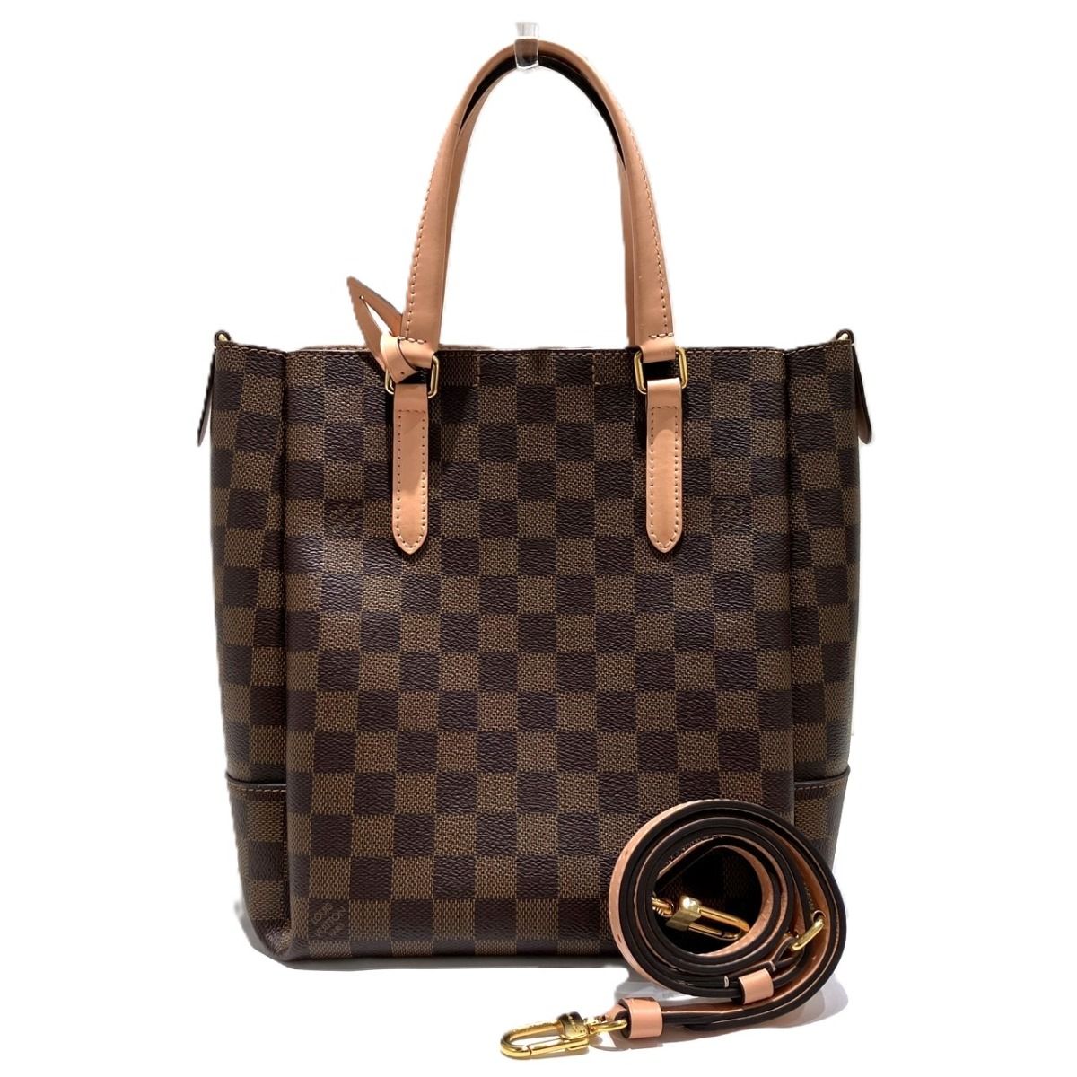Louis Vuitton Belmont Damier Handbag Canvas