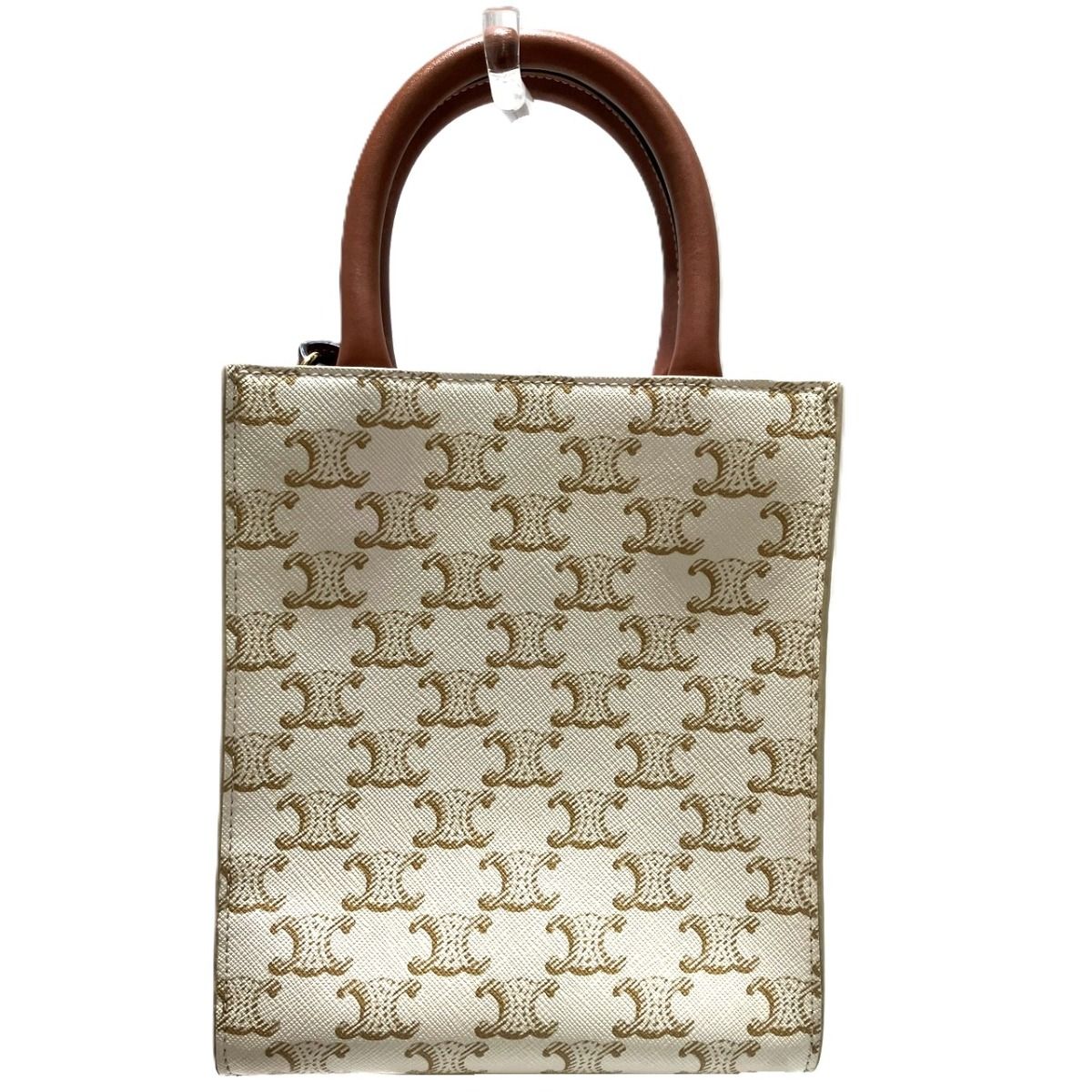 Celine Mini Vertical Cabas Triomphe Tote Bag Leather — view 2