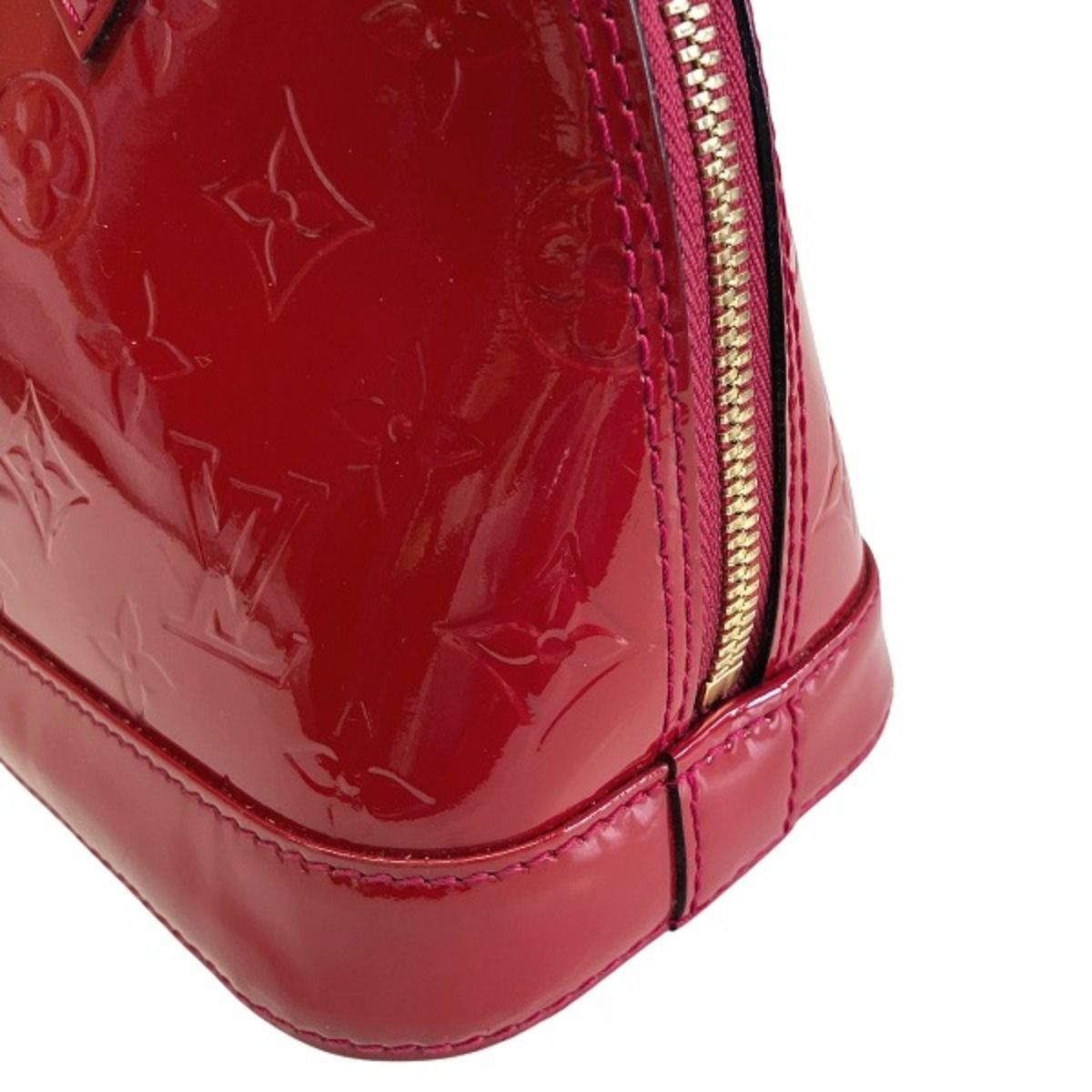 Louis Vuitton Alma BB Monogram Vernis Handbag Patent Leather — view 7
