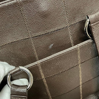 Chanel Choco Bar Tote Bag Caviar Leather — view 6