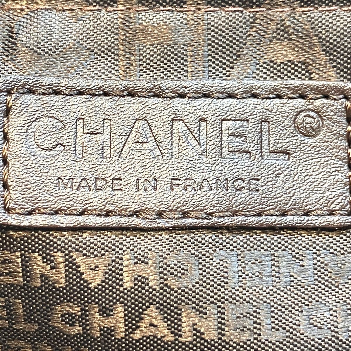 Chanel Choco Bar Tote Bag Caviar Leather — view 4