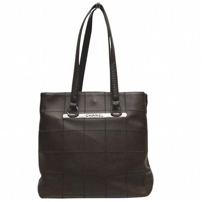Chanel Choco Bar Tote Bag Caviar Leather