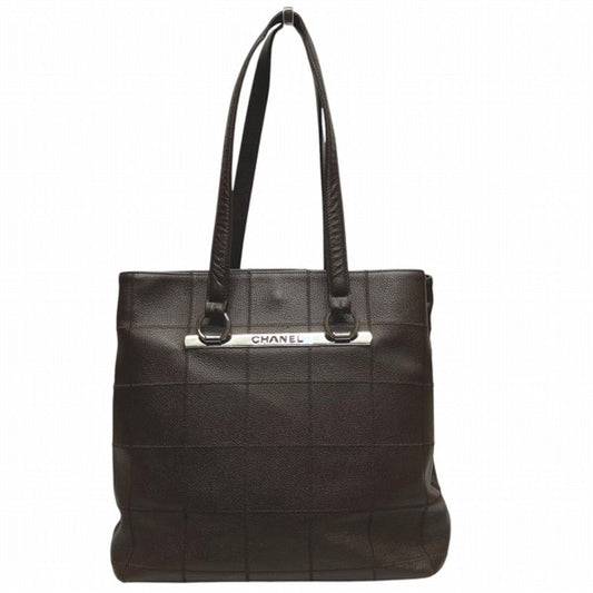 Chanel Choco Bar Tote Bag Caviar Leather