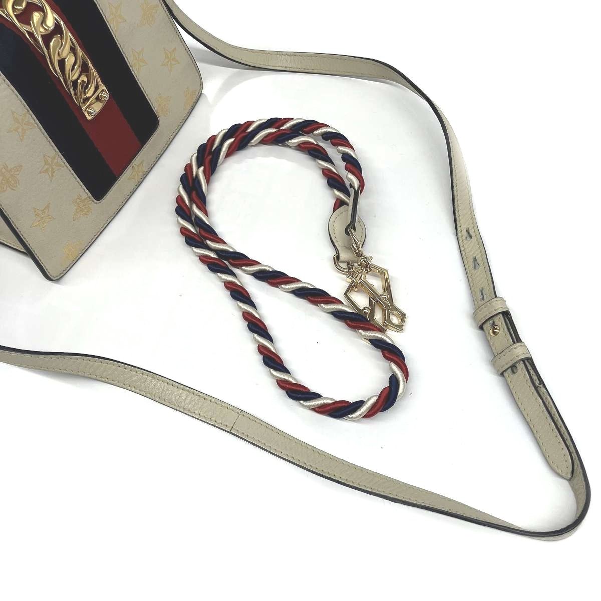 Gucci Bee & Star Sylvie Shoulder Bag Leather — view 8