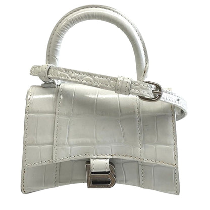 Balenciaga Hourglass Mini 2-Way Shoulder Bag Leather