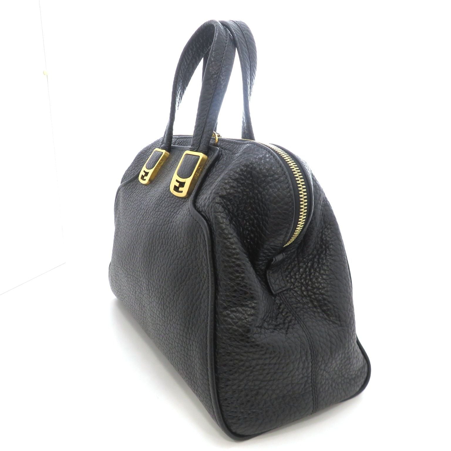 Fendi Chameleon Large 2-Way Shoulder Bag Leather Black — view 2