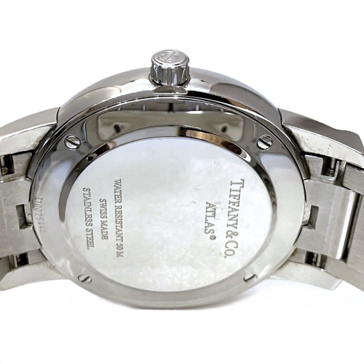 Tiffany & Co Atlas Dome Watch SS Quartz White Dial — view 5