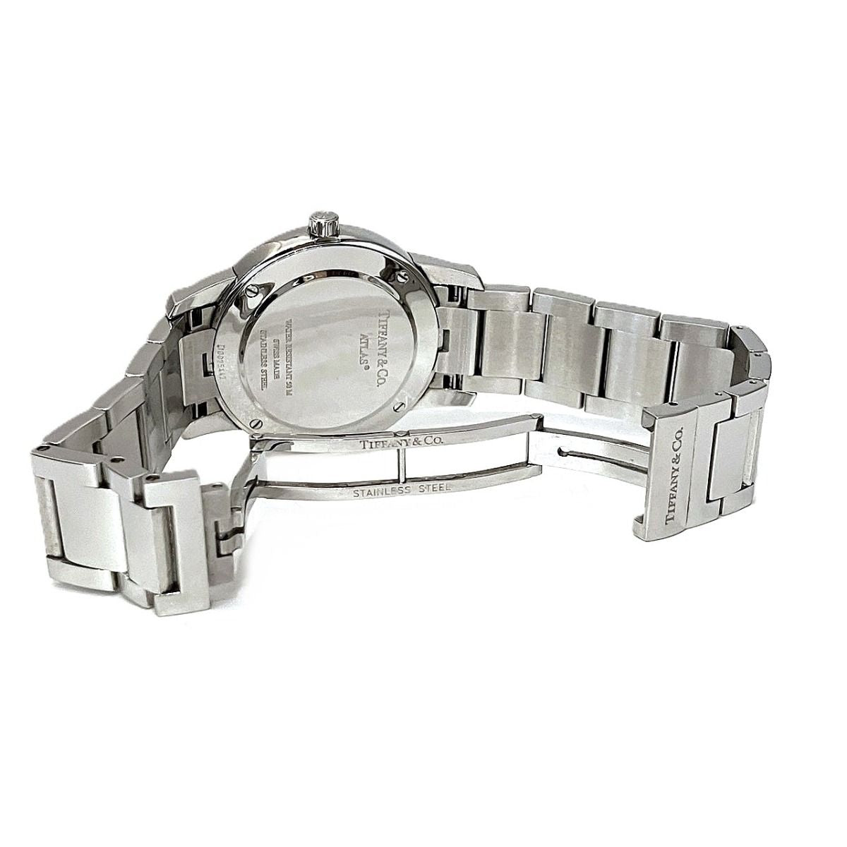 Tiffany & Co Atlas Dome Watch SS Quartz White Dial — view 7