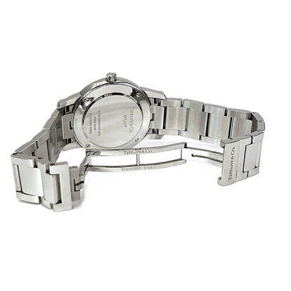 Tiffany & Co Atlas Dome Watch SS Quartz White Dial — view 7
