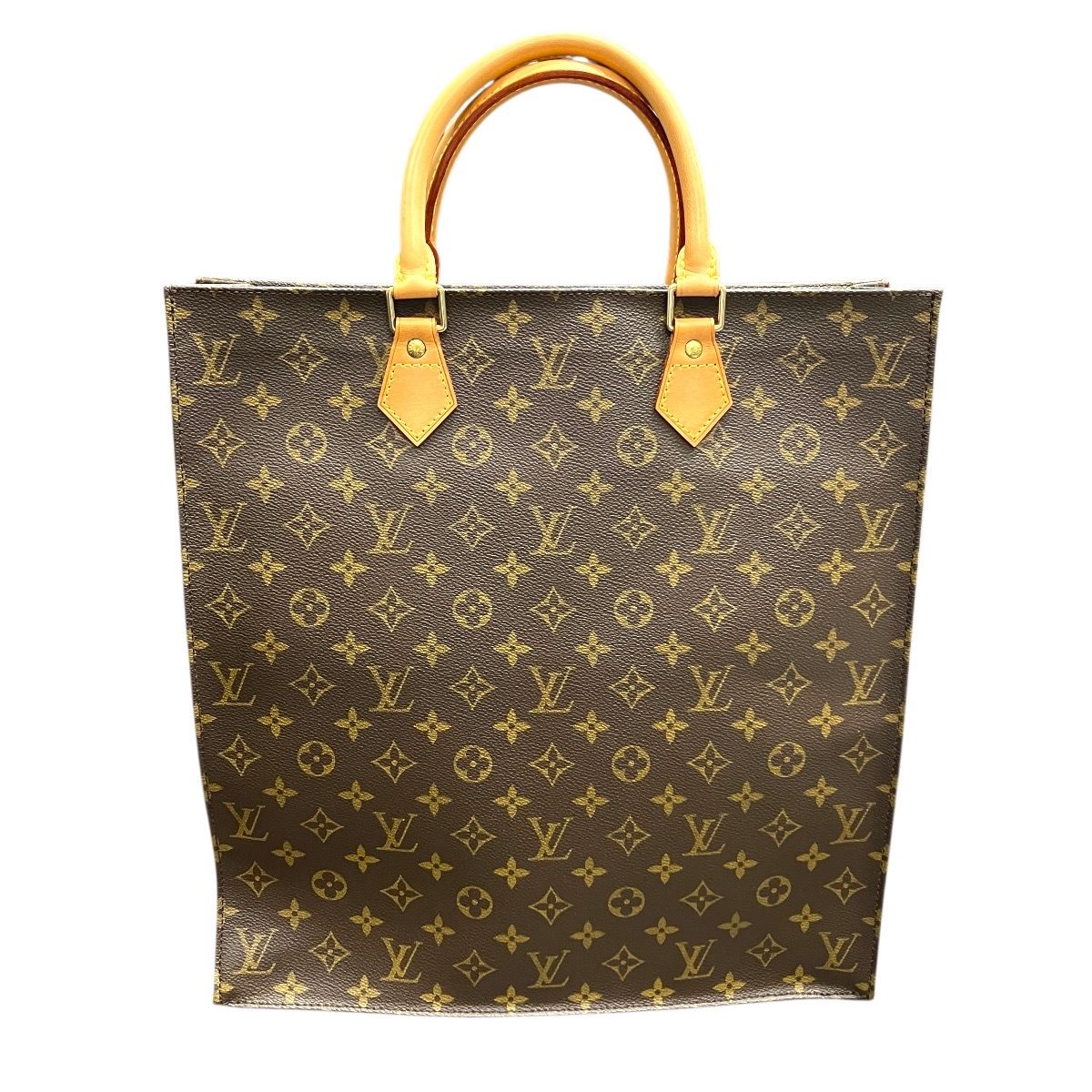 Louis Vuitton Monogram Sac Plat Tote Bag Canvas — view 2