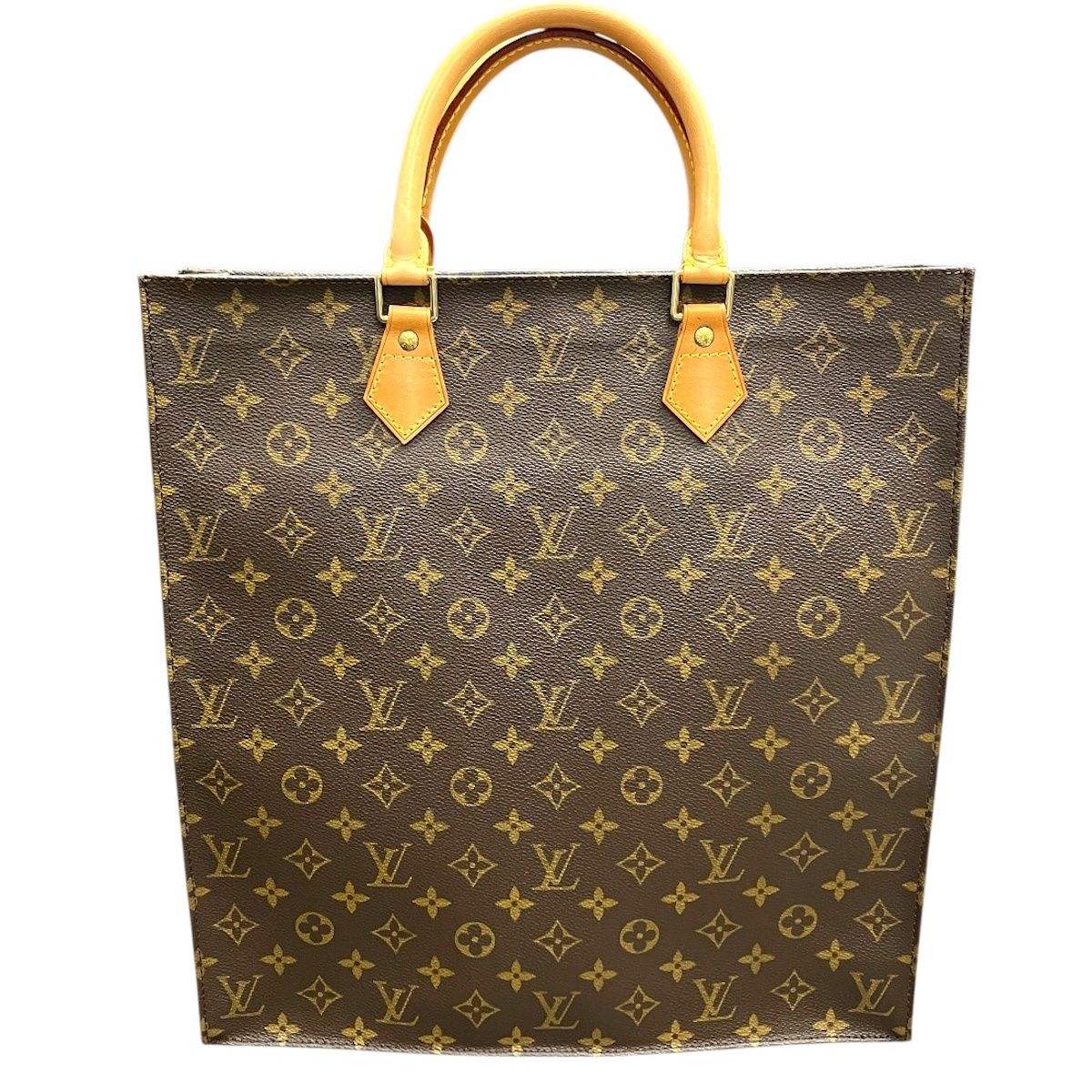 Louis Vuitton Monogram Sac Plat Tote Bag Canvas