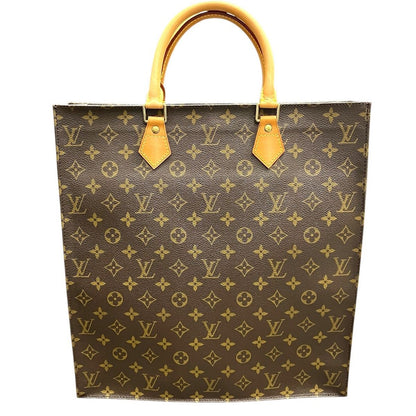 Louis Vuitton Monogram Sac Plat Tote Bag Canvas