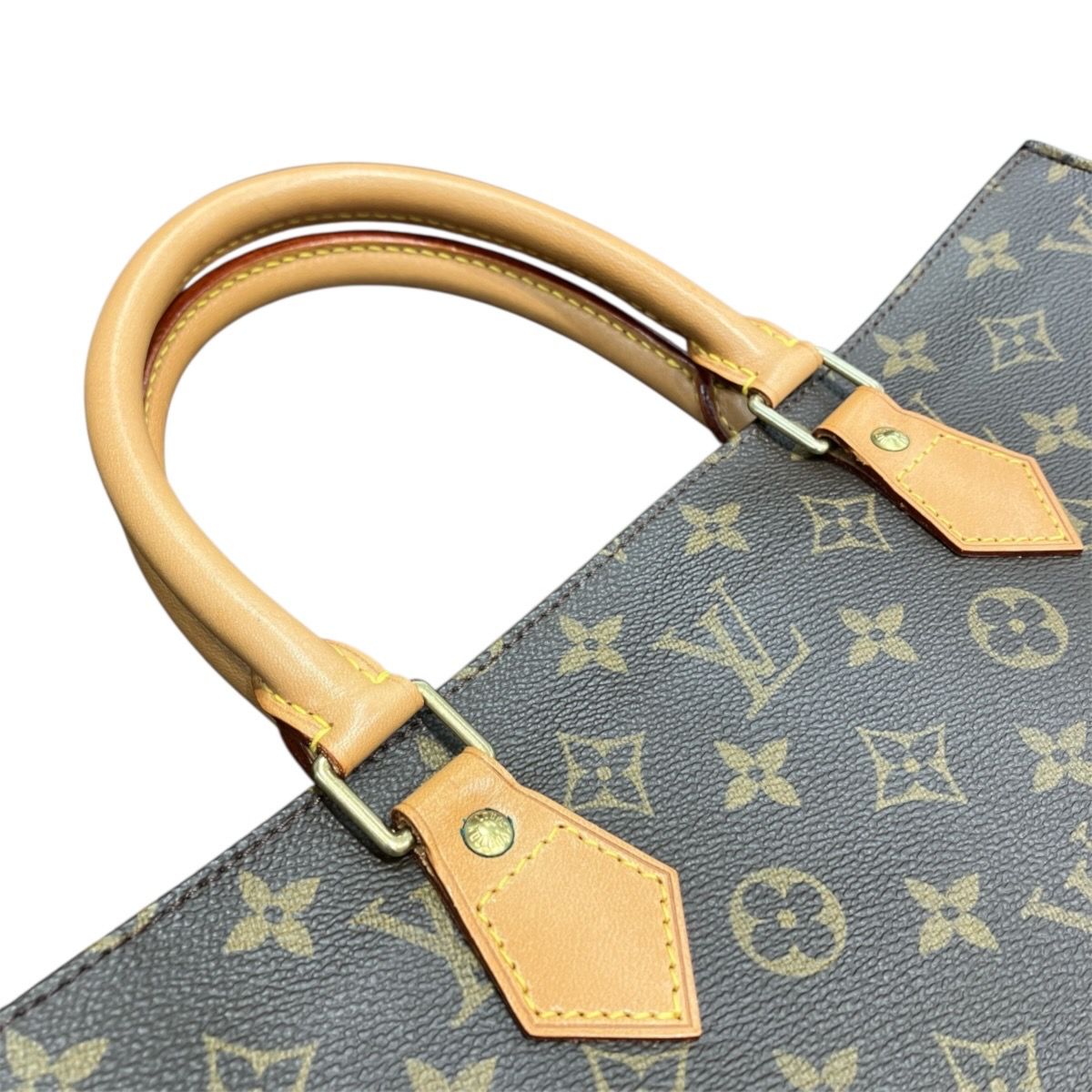 Louis Vuitton Monogram Sac Plat Tote Bag Canvas — view 8