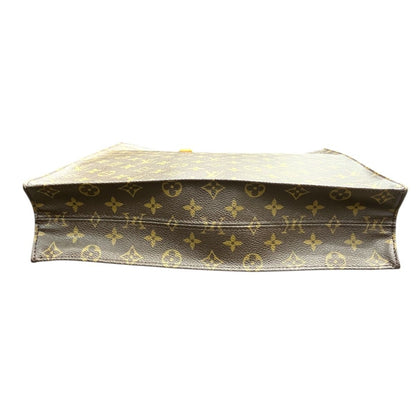 Louis Vuitton Monogram Sac Plat Tote Bag Canvas — view 3