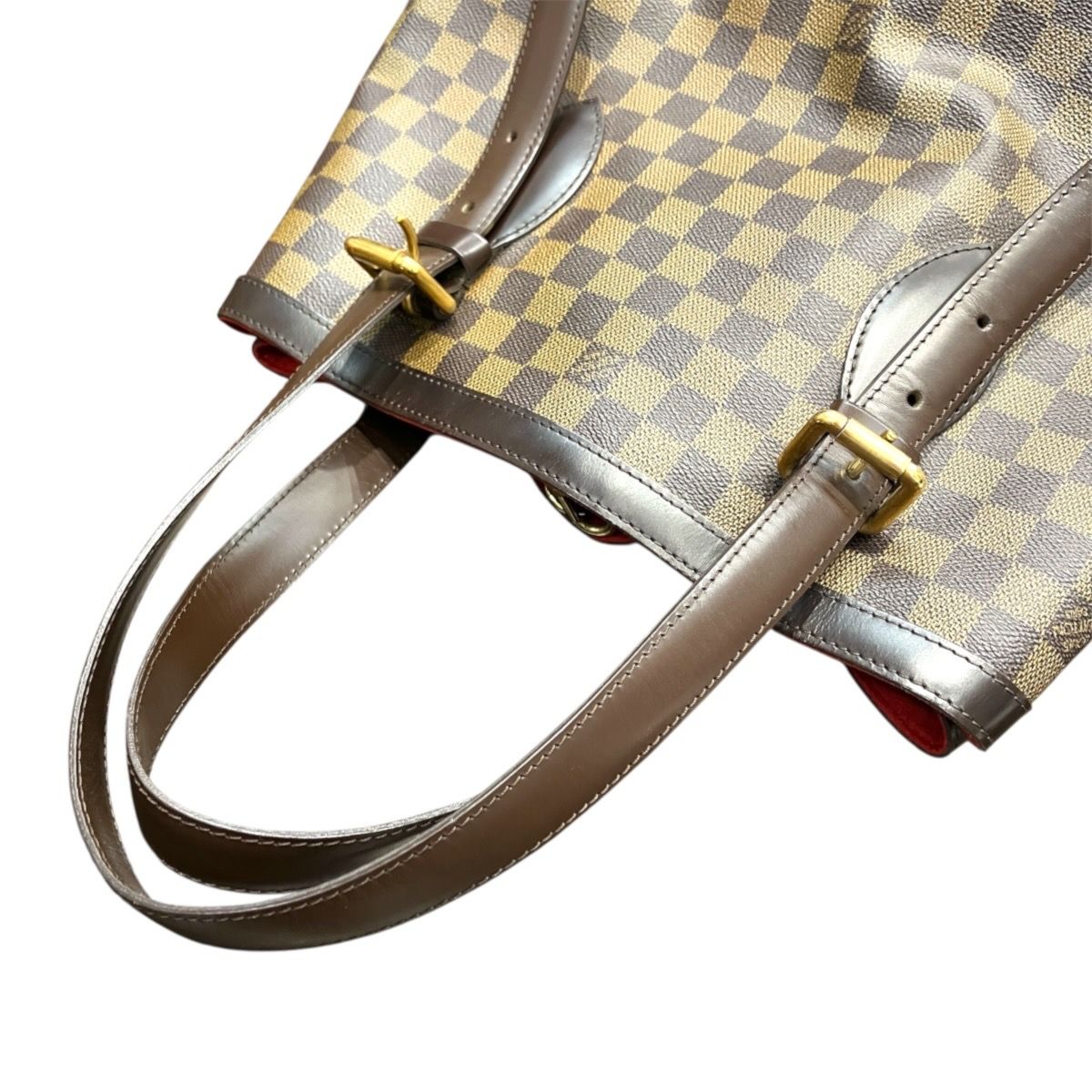 Louis Vuitton Damier Hampstead MM Shoulder Bag Canvas Leather — view 7
