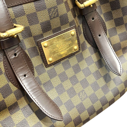 Louis Vuitton Damier Hampstead MM Shoulder Bag Canvas Leather — view 6