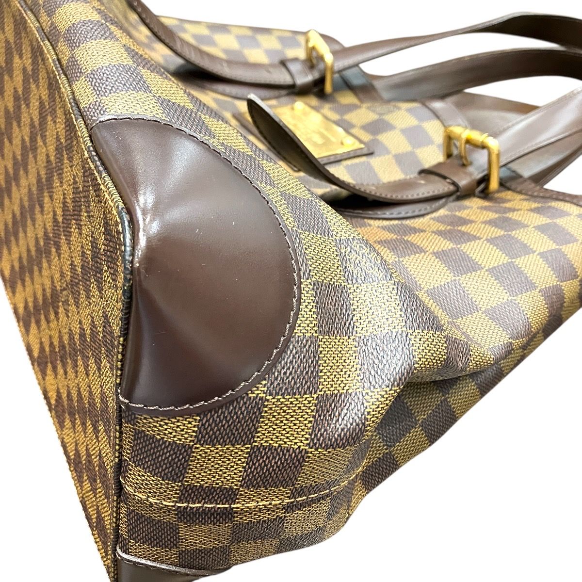 Louis Vuitton Damier Hampstead MM Shoulder Bag Canvas Leather — view 8