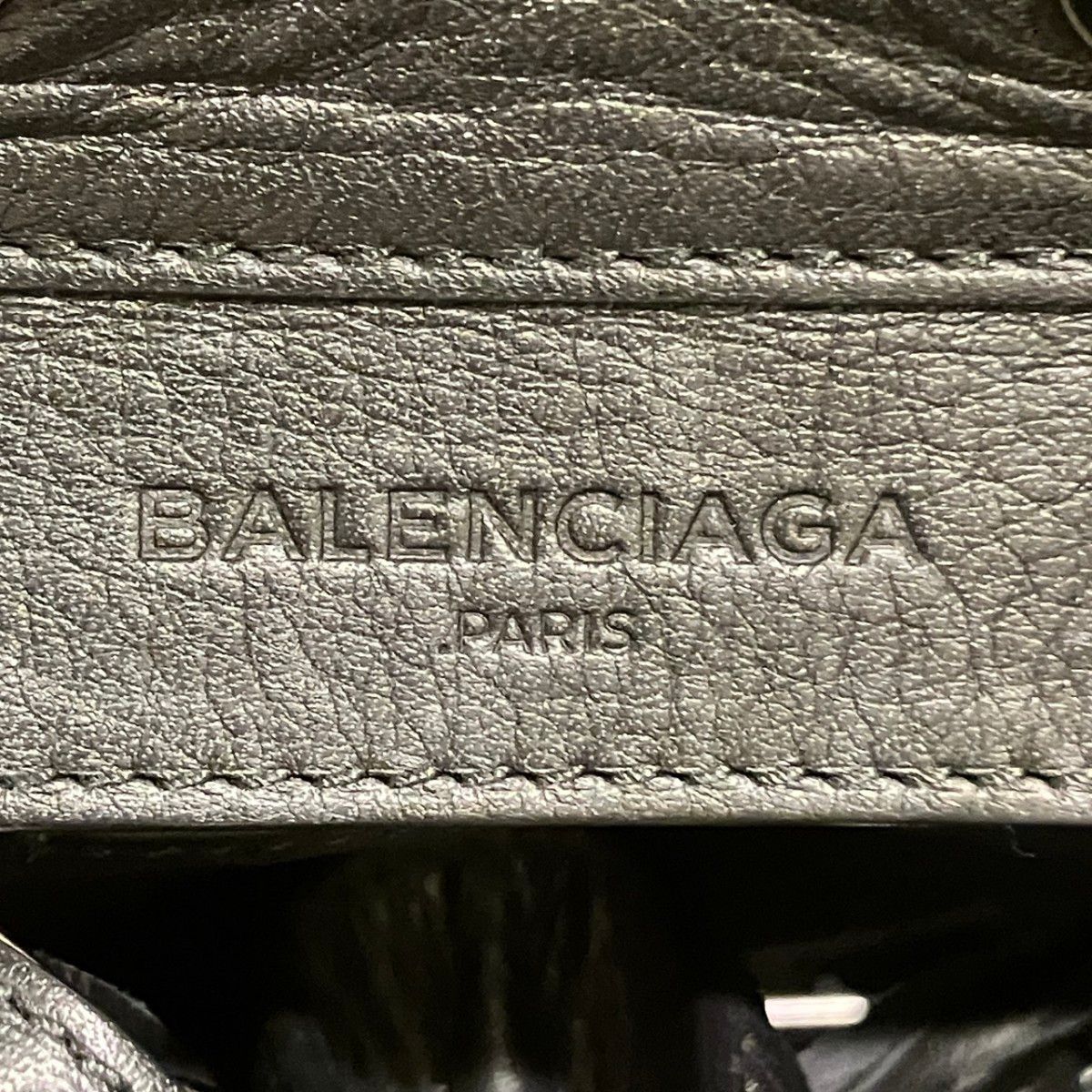 Balenciaga Paper Plate Handbag Leather — view 4