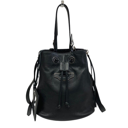 Balenciaga Paper Plate Handbag Leather