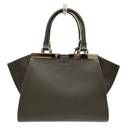 Fendi Handbag Leather Gray — view 2