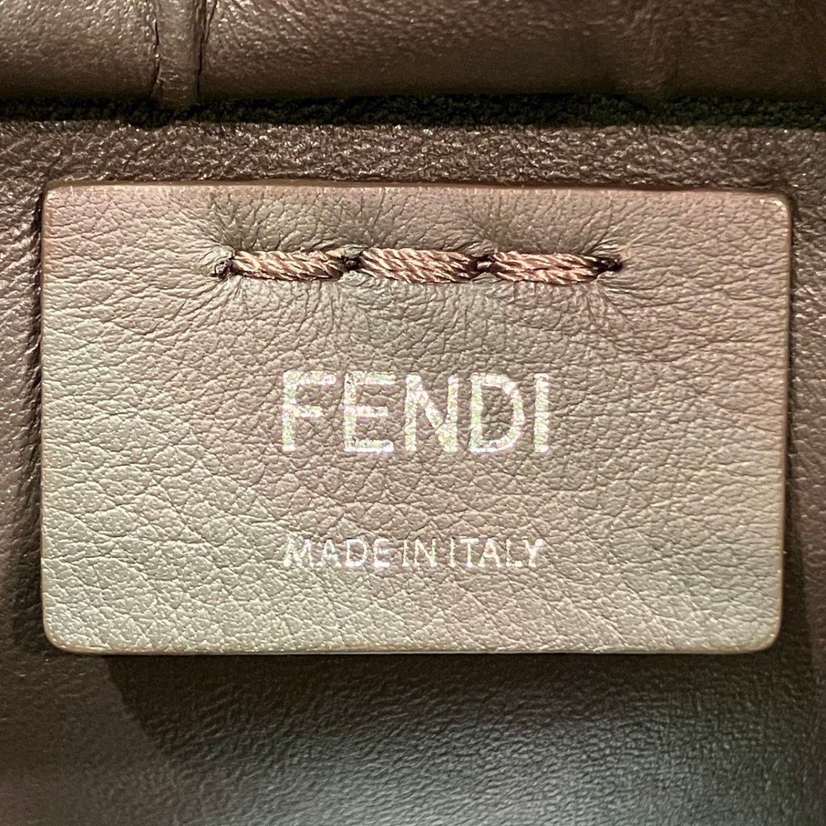 Fendi Handbag Leather Gray — view 4
