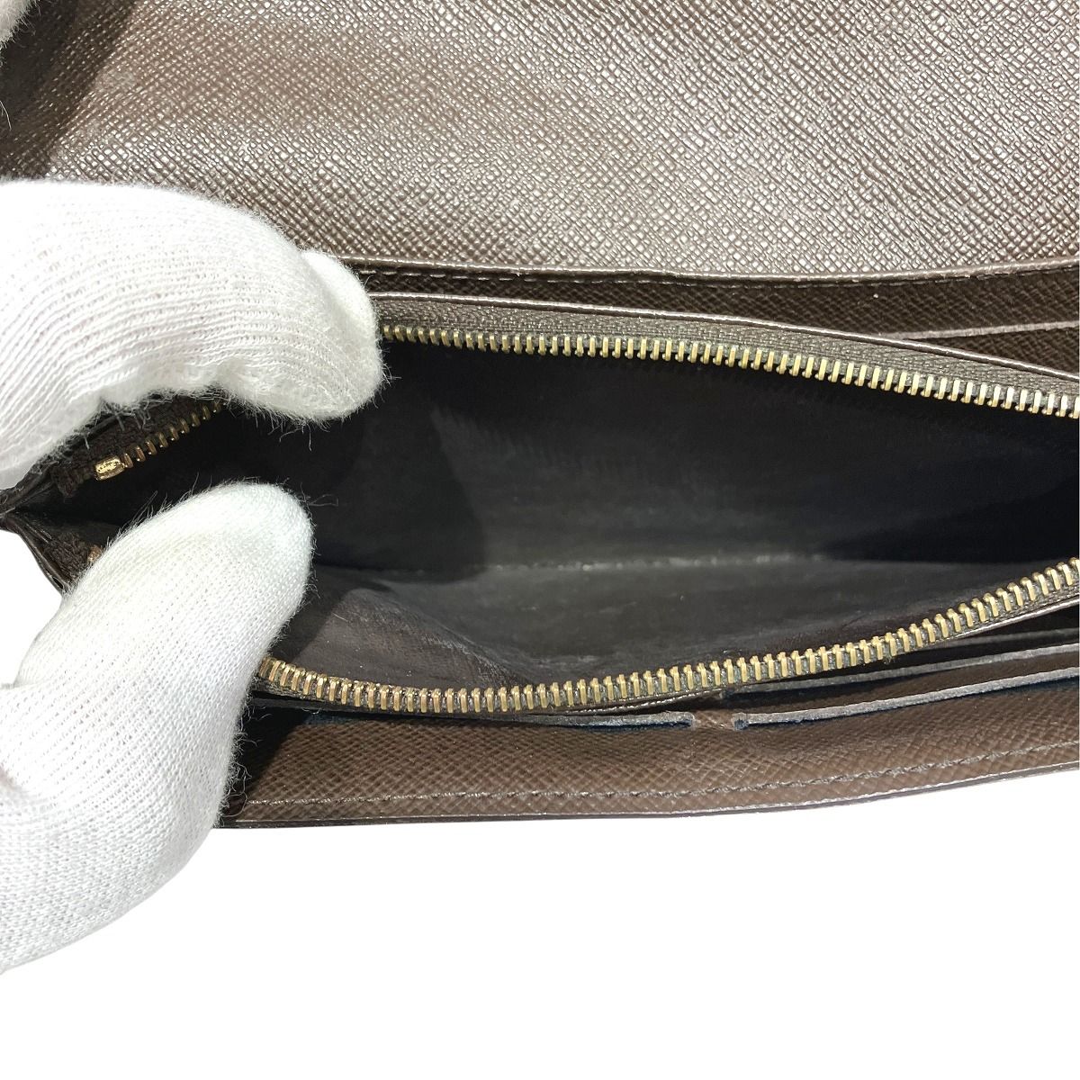 Louis Vuitton Portefeuille Sarah Ebene Damier Wallet Canvas — view 6