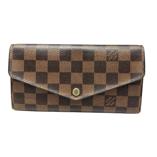 Louis Vuitton Portefeuille Sarah Ebene Damier Wallet Canvas