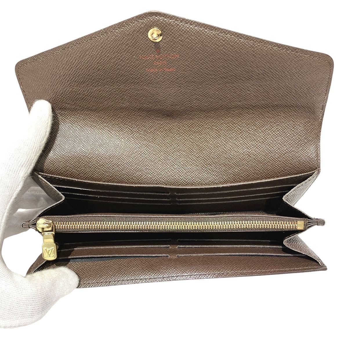 Louis Vuitton Portefeuille Sarah Ebene Damier Wallet Canvas — view 3