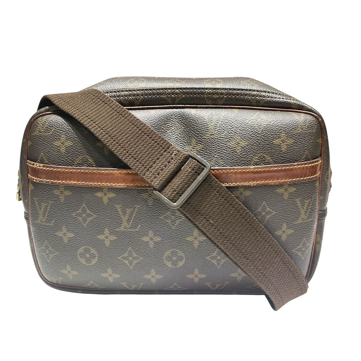 Louis Vuitton Reporter PM Monogram Shoulder Bag Canvas