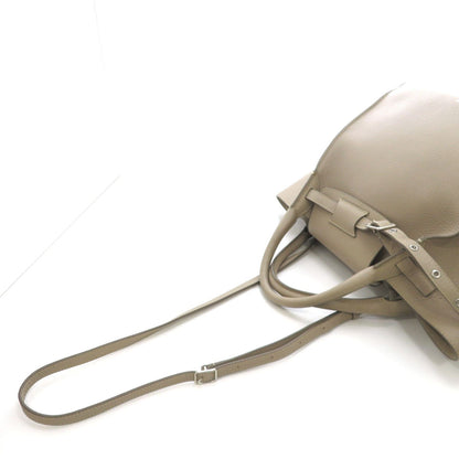 Celine Big Small Shoulder Bag Leather Beige — view 3