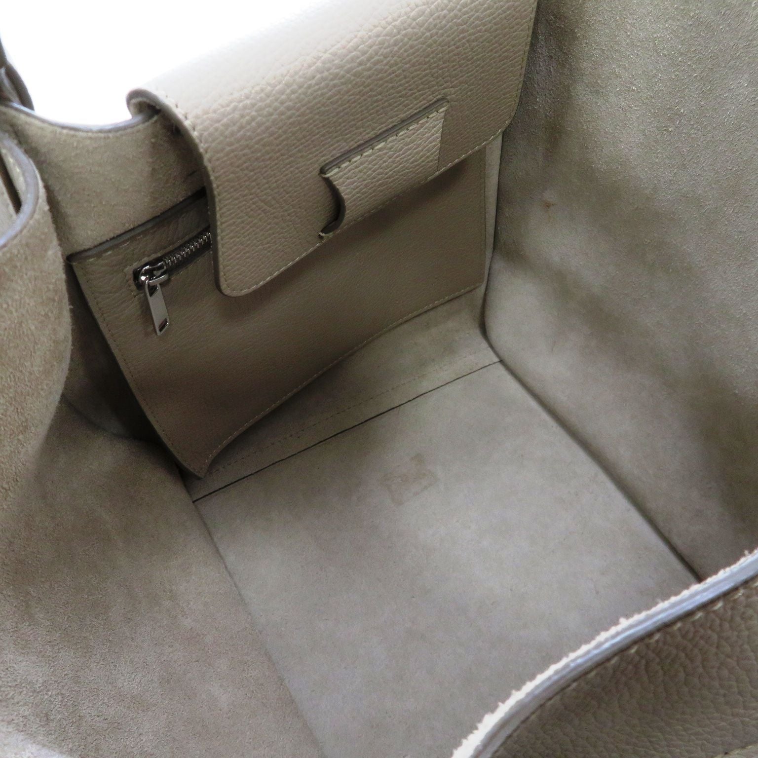 Celine Big Small Shoulder Bag Leather Beige — view 6