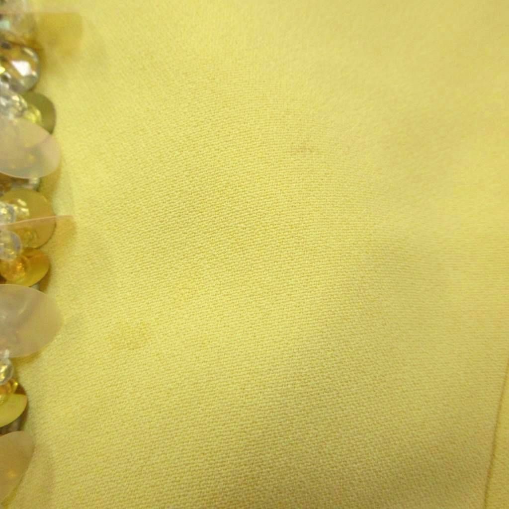 Miu Miu Sequin Top Yellow Sleeveless Zip-up Top 38 — view 6