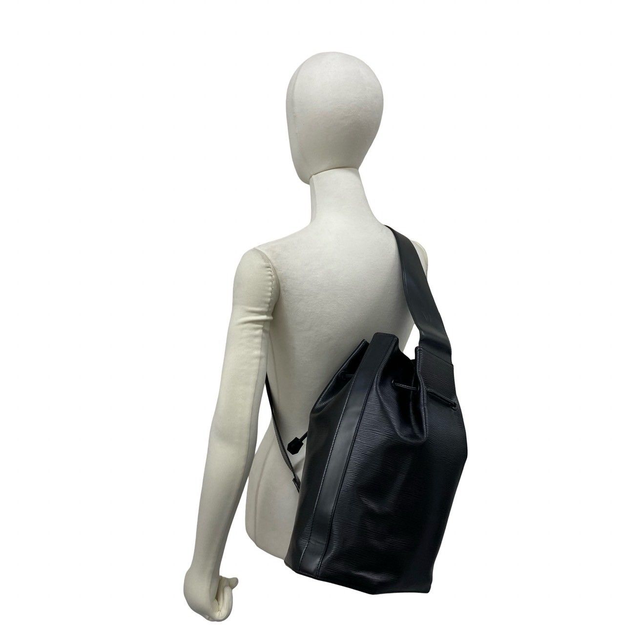Louis Vuitton Vintage Sac a Dos Epi Leather Shoulder Bag Black Noir — view 2