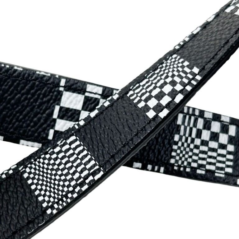 Louis Vuitton Shoulder Bag Steamer XS Black White Damier Distorted 2-Way — view 6