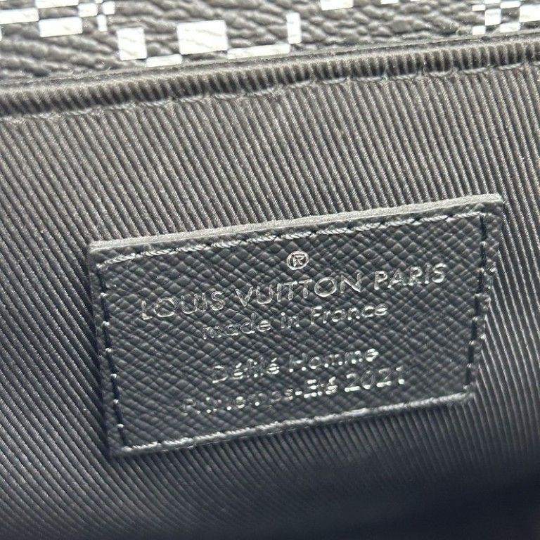 Louis Vuitton Shoulder Bag Steamer XS Black White Damier Distorted 2-Way — view 8