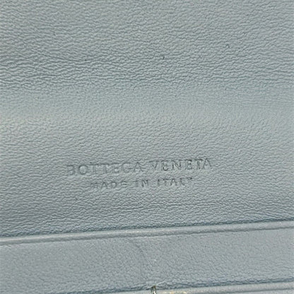 Bottega Veneta Wallet Intrecciato Light Blue Leather — view 6