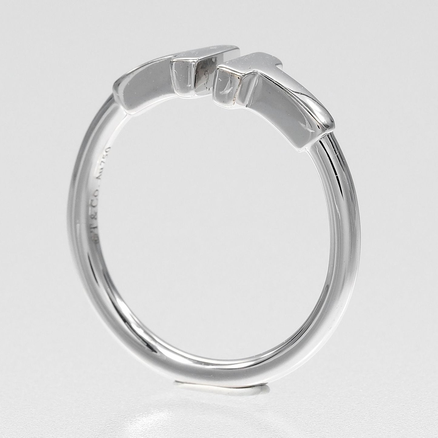 Tiffany & Co T Wire 18k White Gold Ring — view 3