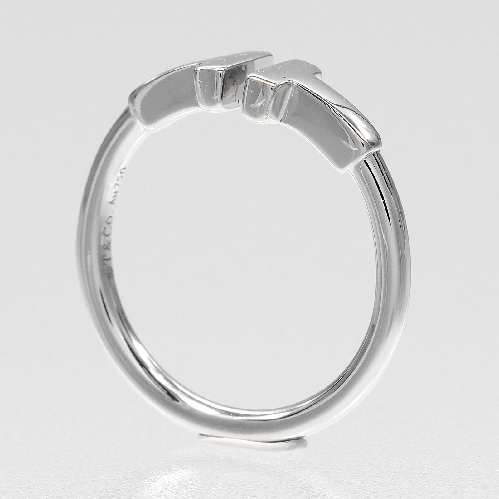 Tiffany & Co T Wire 18k White Gold Ring — view 3