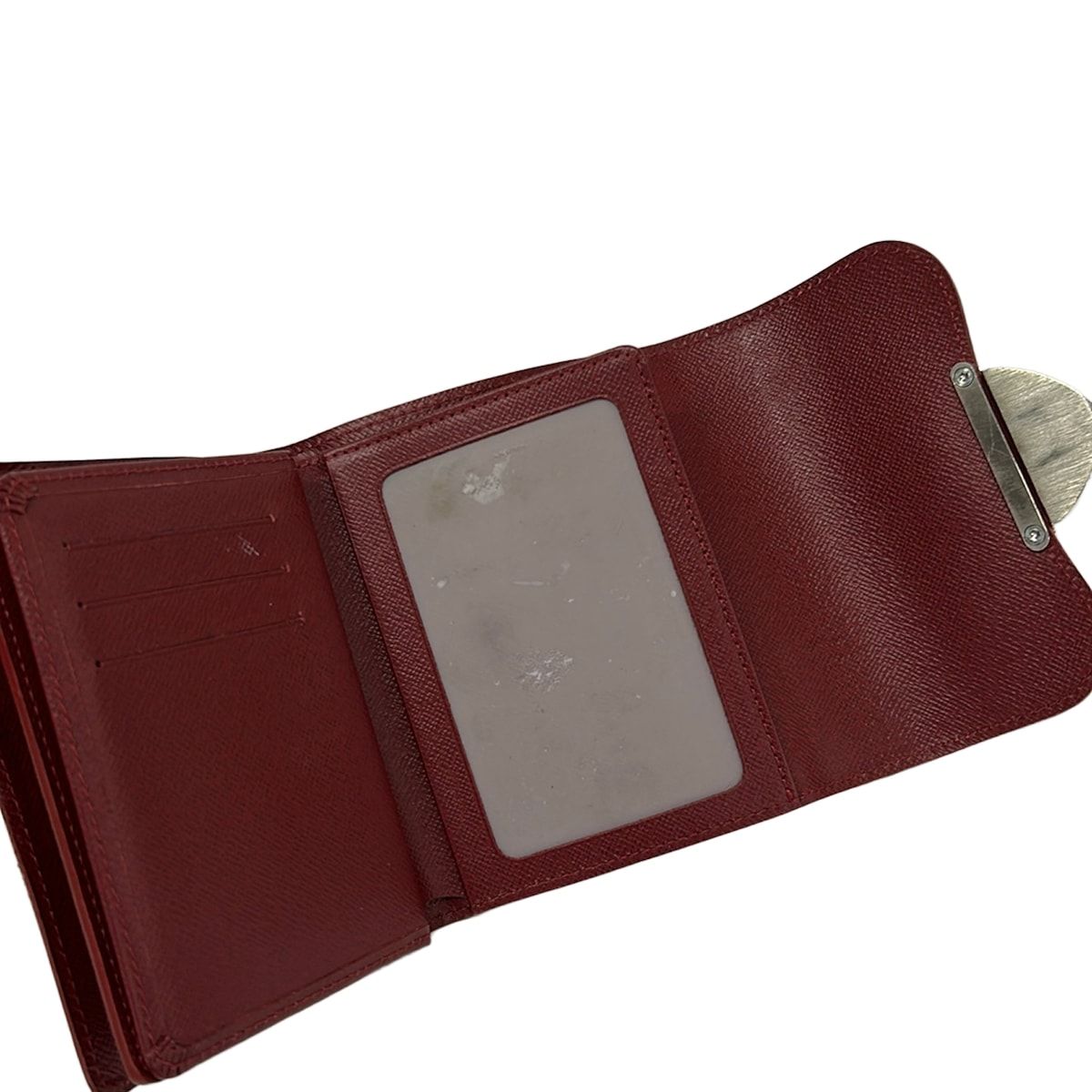 Louis Vuitton Trifold Wallet Epi Portefeuille Joy Ruby Leather — view 3