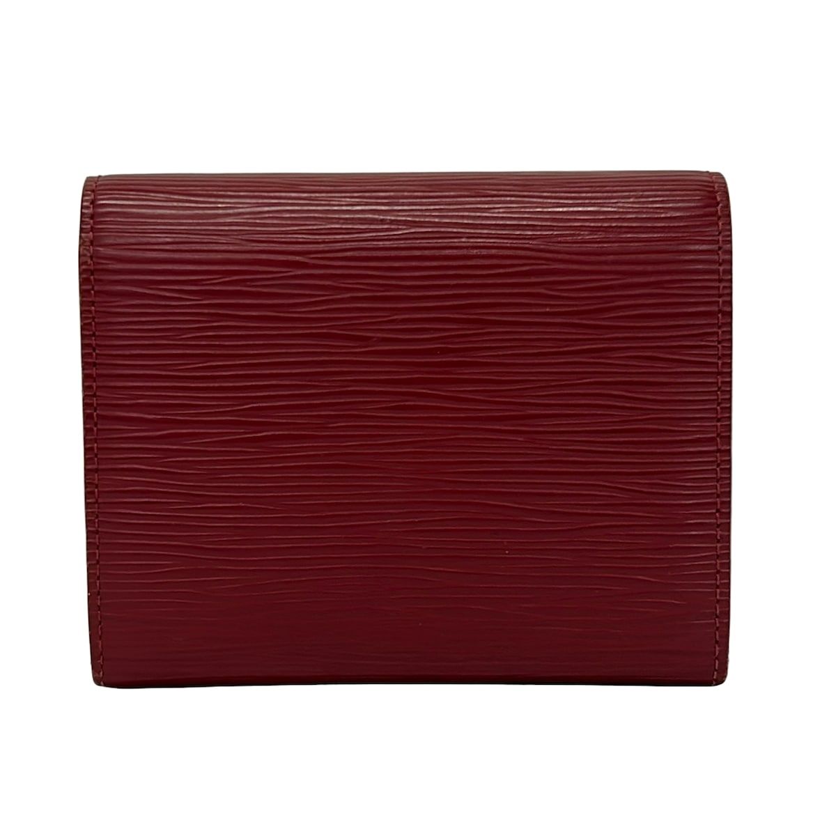 Louis Vuitton Trifold Wallet Epi Portefeuille Joy Ruby Leather — view 2
