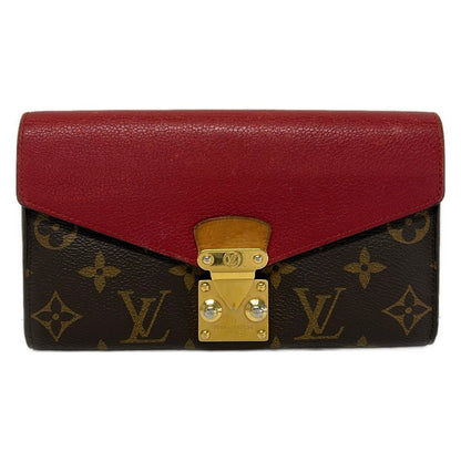Louis Vuitton Wallet Monogram Portefeuille Pallas Cerise Leather